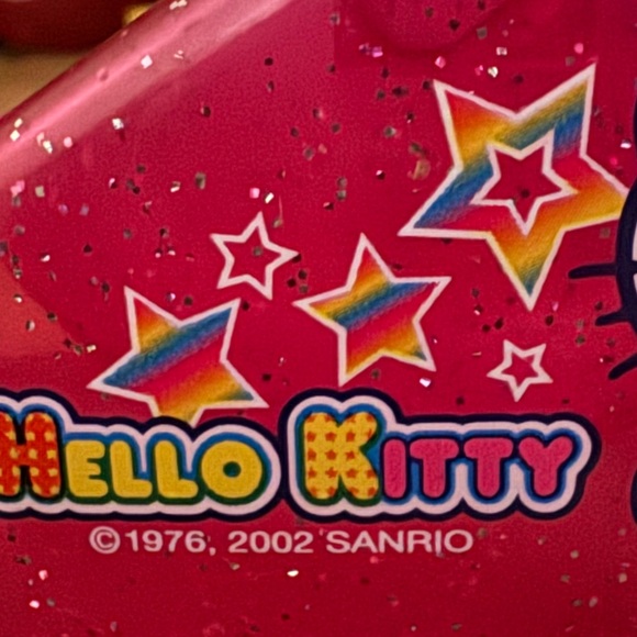 Vintage 2002/2003 Hello Kitty Pink Sparkle Desk Set - Picture 9 of 12